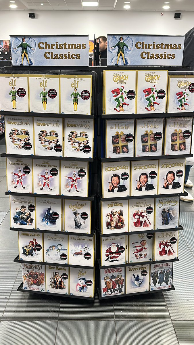 hmvBasingstoke_'s tweet photo. Now Halloween is over we’re ready for Christmas at #HmvBasingstoke ! What’s your favourite Christmas Classic? Let us know below and head to stores now🎄🤶 https://t.co/noyk4HfW2l