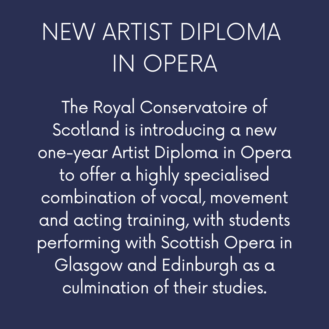 auditionoracle's tweet photo. 🏴󠁧󠁢󠁳󠁣󠁴󠁿 @RCStweets is introducing a new one-year Artist Diploma in #Opera with students performing with @ScottishOpera 

🗓️ The Diploma is due to launch in Sep 25, with applications open from Jul 24
 
👀 Details of how to apply will feature on Audition Oracle, so keep your eyes peeled https://t.co/Ykqnbmfe1J