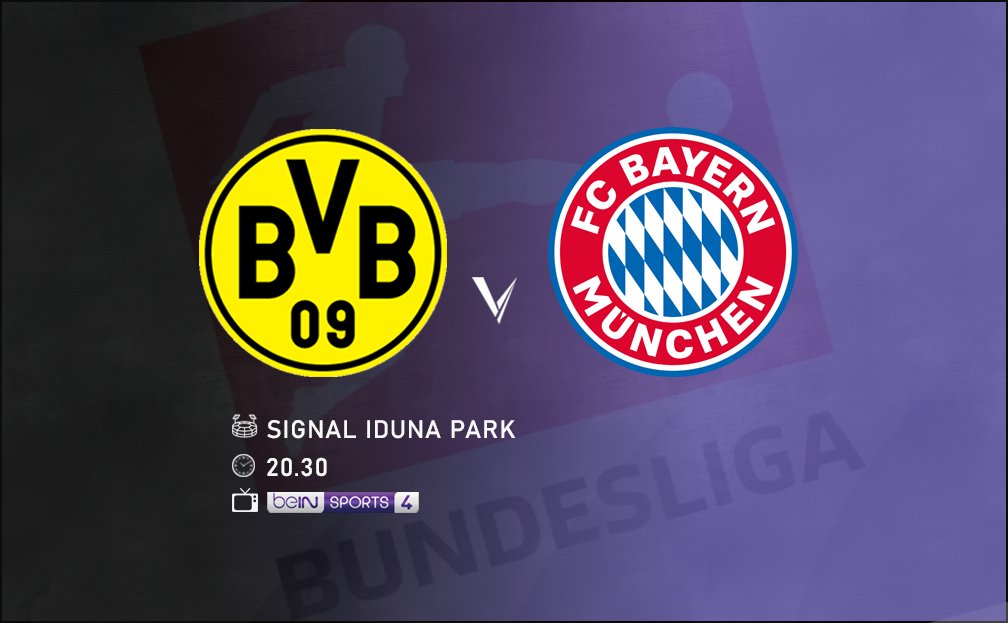 🎙️🔥 Bundesliga'da Der Klassiker zamanı. Borussia Dortmund'un Bayern Münih'i derbide konuk edeceği maçta mikrofonda olacağım. 📝 Önceki 128 Der Klassiker'in 32'sini Dortmund, 62’sini Bayern kazandı. 34 maç berabere bitti. 📝 Dortmund, Bayern Münih'e karşı son 10 maçta 1…