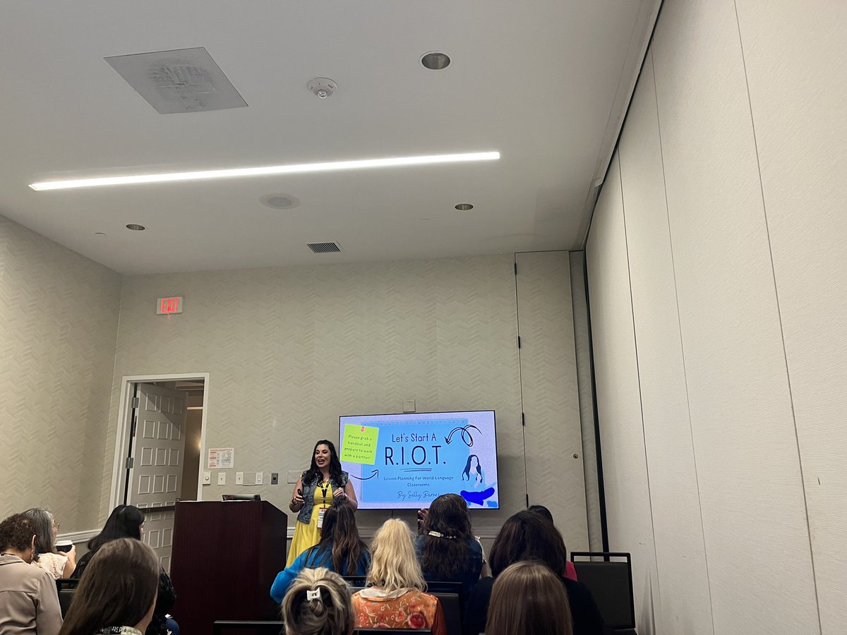 So excited to learn from <a href="/SallyBarnesTX/">Sally Barnes</a> at <a href="/TFLA_Tweets/">TFLA</a> Annual Fall Conference 2023.