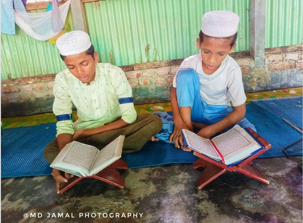 Some children are reading Quran Sharif in Madrasah

Rohingya Camp in Bangladesh #MdJamalPhotography #Quran #rohingyaphotography  #Madrasah #photographylovers #Rohingyalife   #whitephotography #QuranSharif #photography #rohingyacrisis #documentaryphotography  #saverohingya