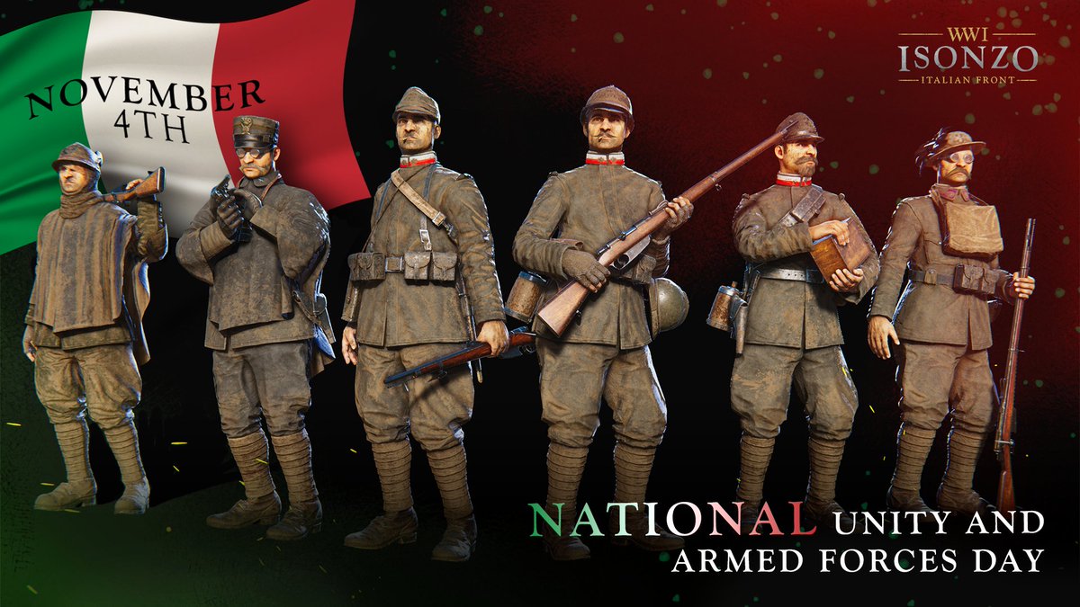 Today is National Unity & Armed Forces Day in Italy. On this day, the Italians commemorate the victory in WW1, an event that they consider the completion of the process of an unified Italy.

#WW1 #Italy #4Novembre #OTD