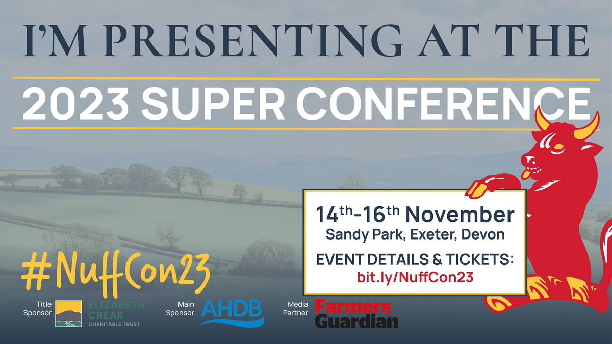 ClynelishFarm's tweet photo. Not sure where the last 2yrs have gone!
Really looking forward to presenting my @NuffieldFarming scholarship findings in Exeter.
It's the time of year when #BodyCondition is super important in our livestock so I'll be Fired Up About Fat on stage next week 😊 https://t.co/2T6F3wci9s