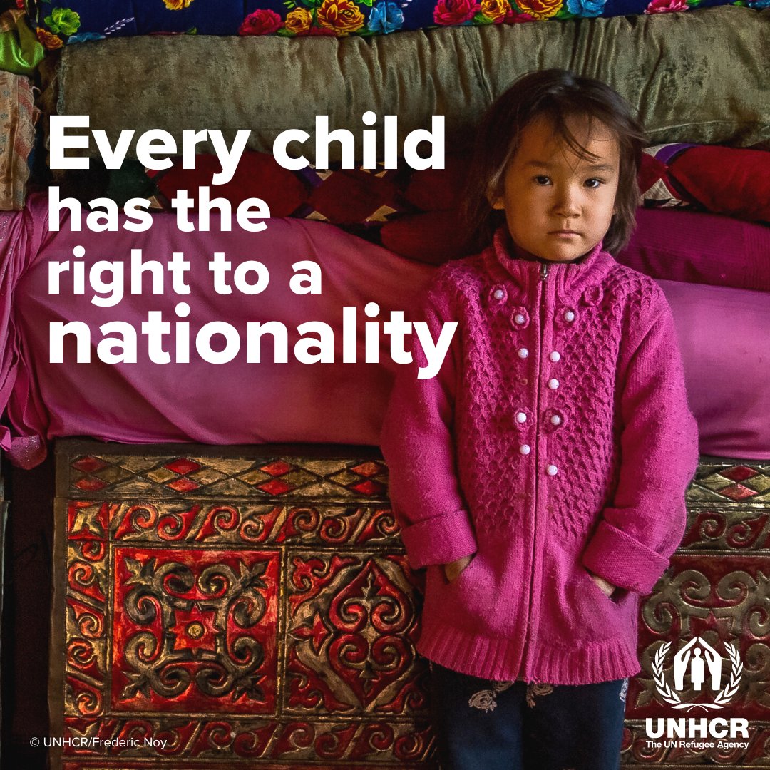 Preventing risks of statelessness among children through birth registration and other measures is a top priority. Every child has the right to a nationality 💙 #IBelong