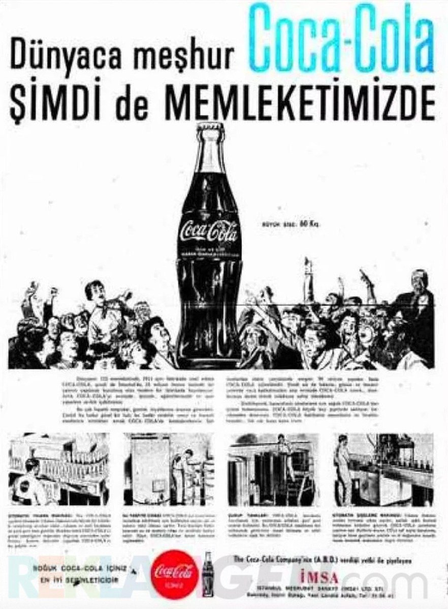 ‘DÜNYACA MEŞHUR COCA-COLA ŞİMDİ DE MEMLEKETİMİZDE’

BOYKOT EDİLEN COCA-COLA’NIN TÜRKİYE’DEKİ AİLE FERTLERİ ve KANLI TARİHİ
 
Açık kaynaklarda ‘Coca-Cola Türkiye’ye ne zaman geldi’ diye aratırsanız karşınıza şu bilgiler çıkar.
 
‘Coca-Cola markası, 1964 yılında Has Ailesi’nin