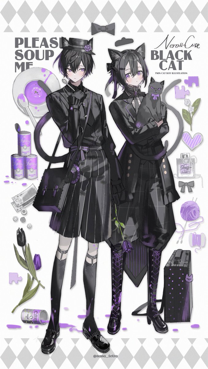 🩶💜🖤　/OC