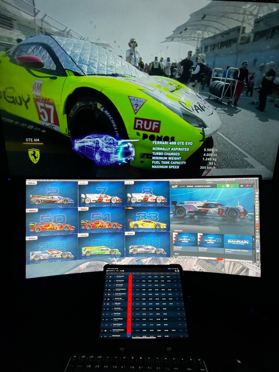 f1multiviewer's tweet photo. Yes, even during the WEC #BahrainH8, you can use MultiViewer!
#WEC #Bahrain #endurance https://t.co/lFIpDbH7jj