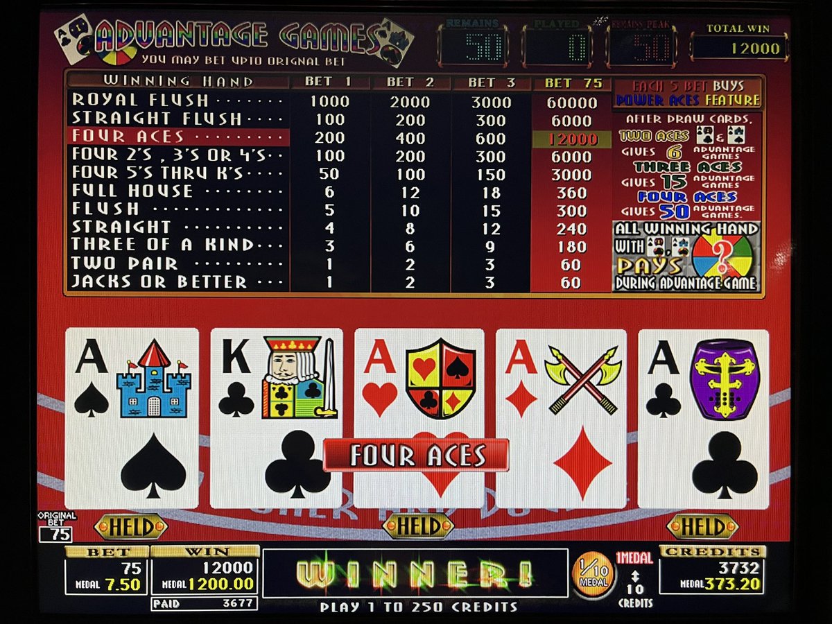 PokerSintra's tweet image. 秋晴れのBayon🎰ゲーム入替えあり(Sparta)→FTTLJ配当確認用(5匹はさらに2倍になる)→PADB🃏off 4Aces→鍋焼きうどん🍜餅天入り(1380円税込)
#メダルゲーム #cron