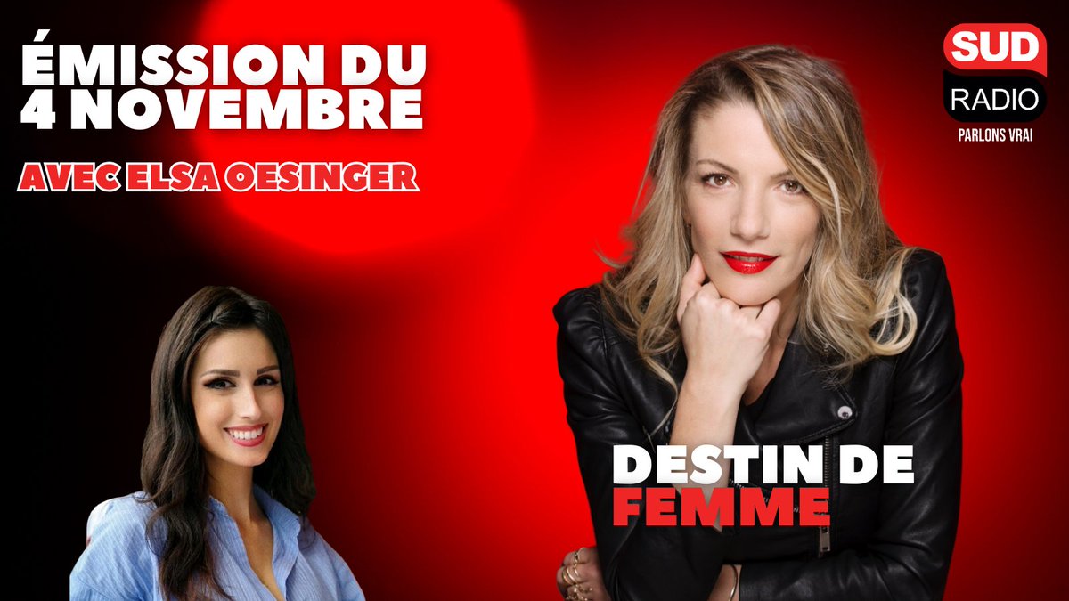 Vous avez manqué "Destins de Femmes", présenté par <a href="/judith_beller/">Judith Beller🎗️</a>, avec son invité du jour : la comédienne et modèle pin-up <a href="/ElsaOesingerOff/">Elsa Oesinger</a> ?

Retrouvez l'émission intégrale : sudradio.fr/programme/dest…