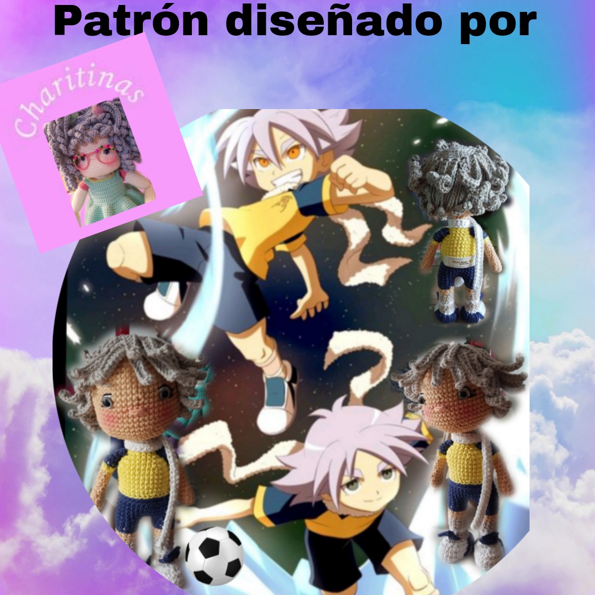 monycha51's tweet photo. Shawn Froste, diseñado especialmente para @naxzela_ , 🥰
#inazumaeleven #shawnfroste #amigurumi #handmade https://t.co/SU6dsnelm4