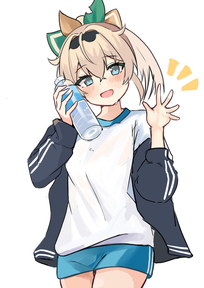 風真いろは 「ござる・・・応援してるぞ #いろはにも絵を 」|白熊ピノのイラスト