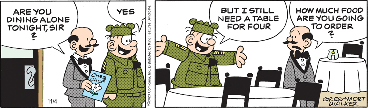jamersontiossi's tweet image. #BeetleBailey Piadas com Tainha não necessitam ser elaboradas.