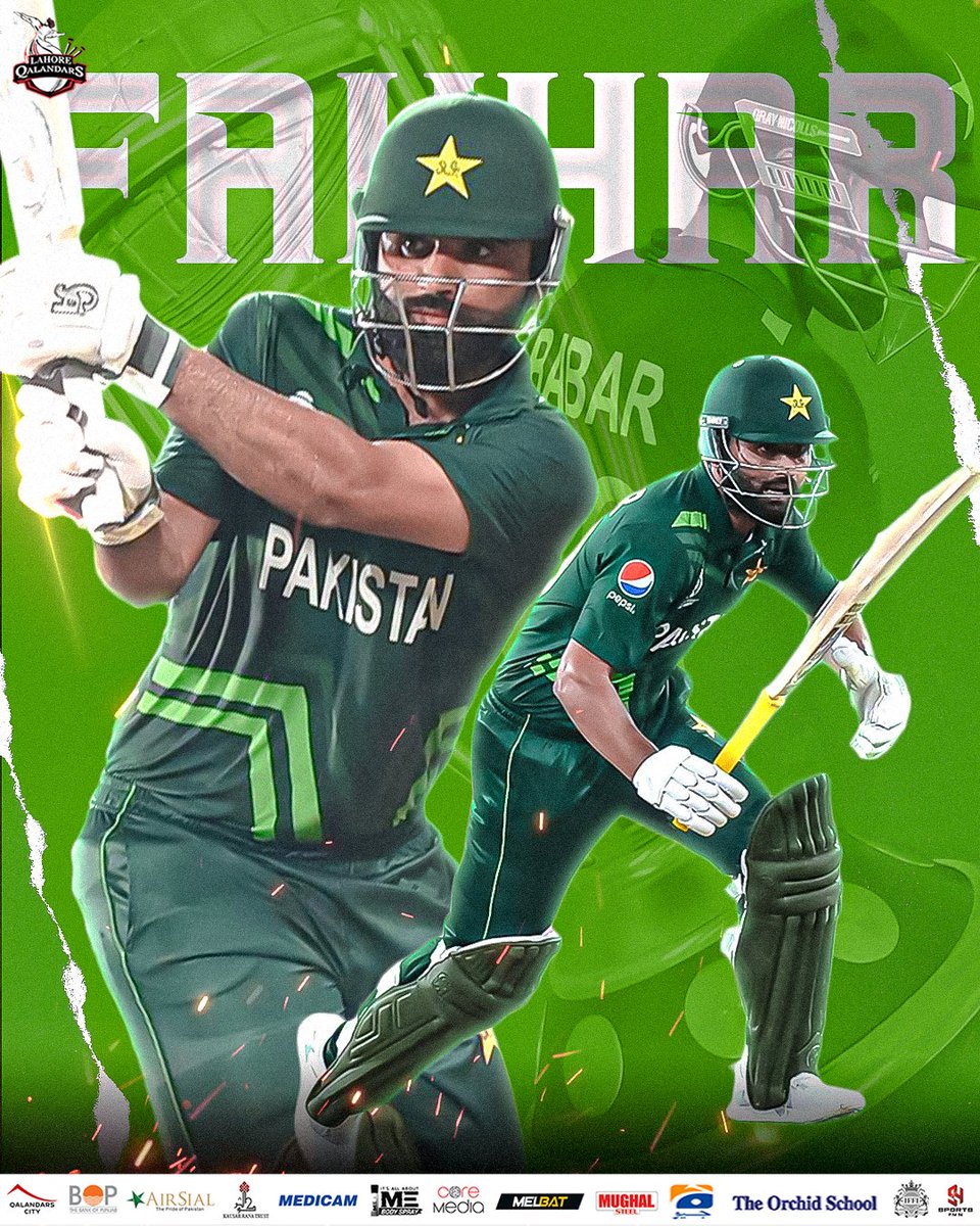Standing ovation for @FakharZamanLive as he reaches a magnificent century! 🏏👏 🏏#CWC23 #WorldCup2023 #qalandarbrothers #qalandarfamily #Mainhoonqalandar #Dilse