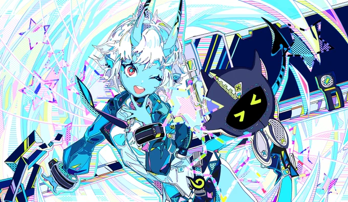 #ゼンゼロ #zzzero  #イラスト 「蒼角ちゃん」