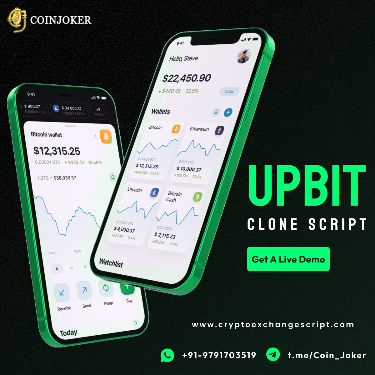coinjoker_tech's tweet image. Experience advanced order matching and security with our Upbit clone script!
Try our customizable Upbit clone script >> tinyurl.com/44n5aevw
#UpbitClone #CryptocurrencyExchange #CryptoTradingScript #BlockchainTech #CryptoTech #ExchangePlatform #CryptoSoftware