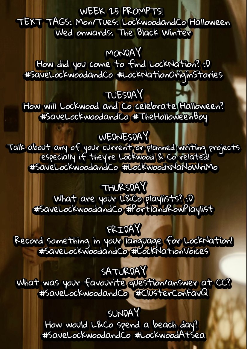 Good morning LockNation! Wctually, it's lunchtime for me already. I've been busy preparing my son's birthday party, so I'm a bit late. Wish I could do a ClusterCon rewatch today, but I probably couldn't choose a #ClusterConFavQ anyway. What are your favorites? #SaveLockwoodandCo