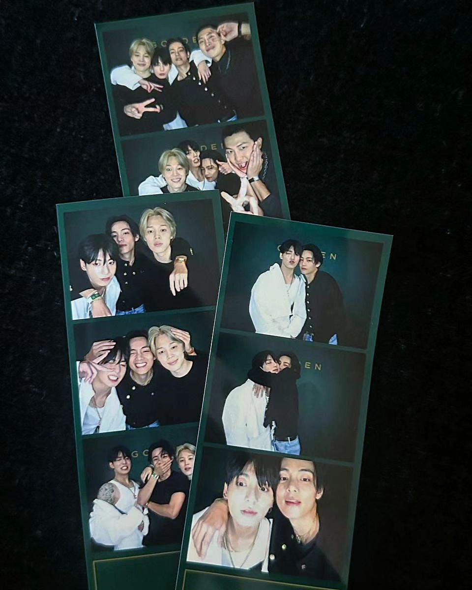 TAE GUIDE on X: "Taehyung at Jungkook's Golden listening party with Joon and Jimin https://t.co/DEGBLt31tK" / X