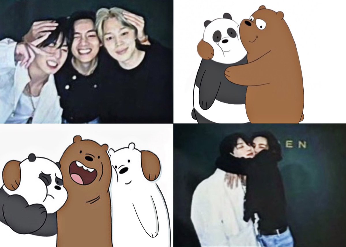 btsmemeories's tweet photo. i found another bare bears parallel https://t.co/pFR0666hrq