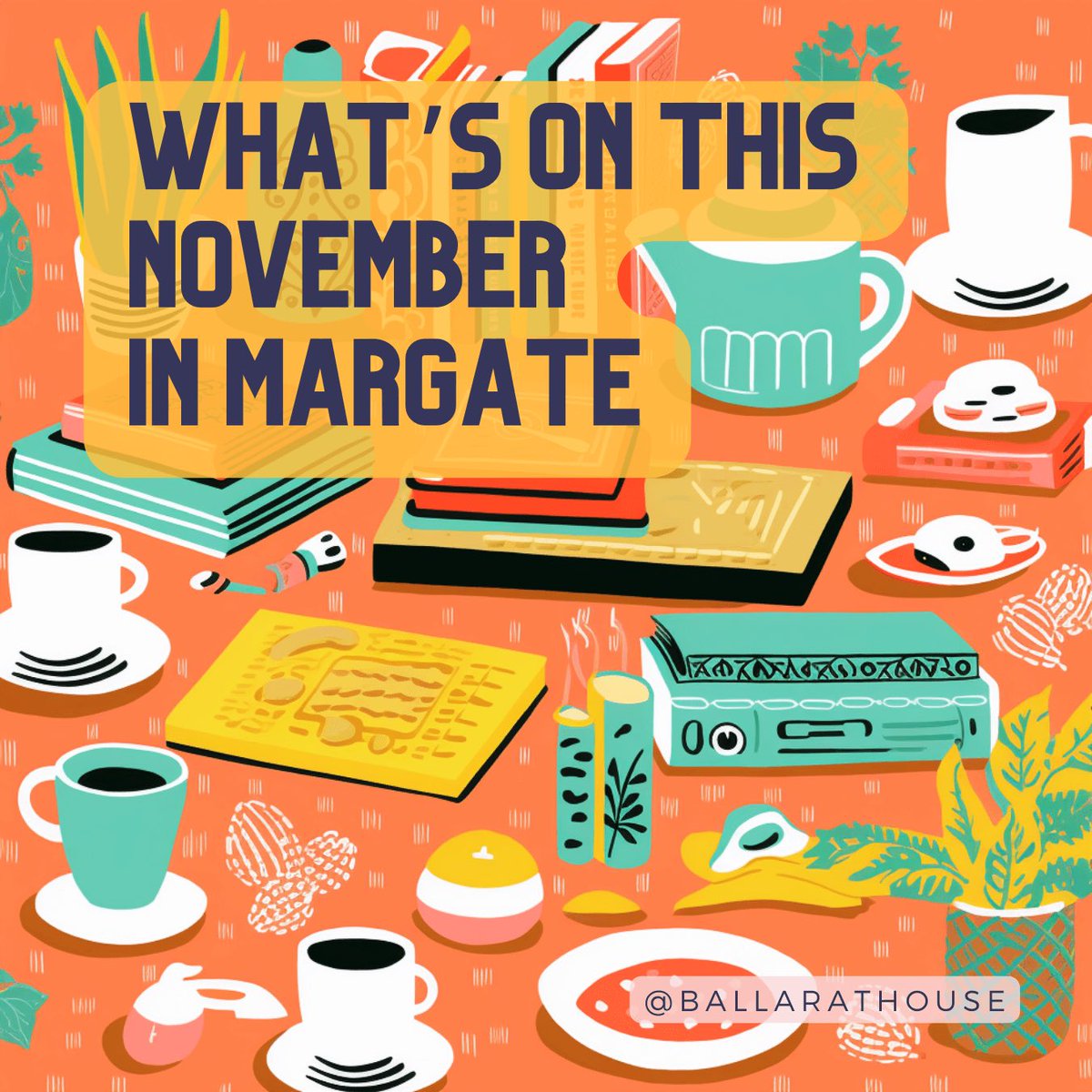 Want to know what's on this November in Margate?
Check out these listings!
Loads to do this month
#margate #kent #uktravel #ukholiday #thanet #visitkent #lovekent #kentfood #thanetgannet #kentmusic #visitmargate #discoverkent #margatecreatives #margateart 
ballarathouse.com/margate/whats-…