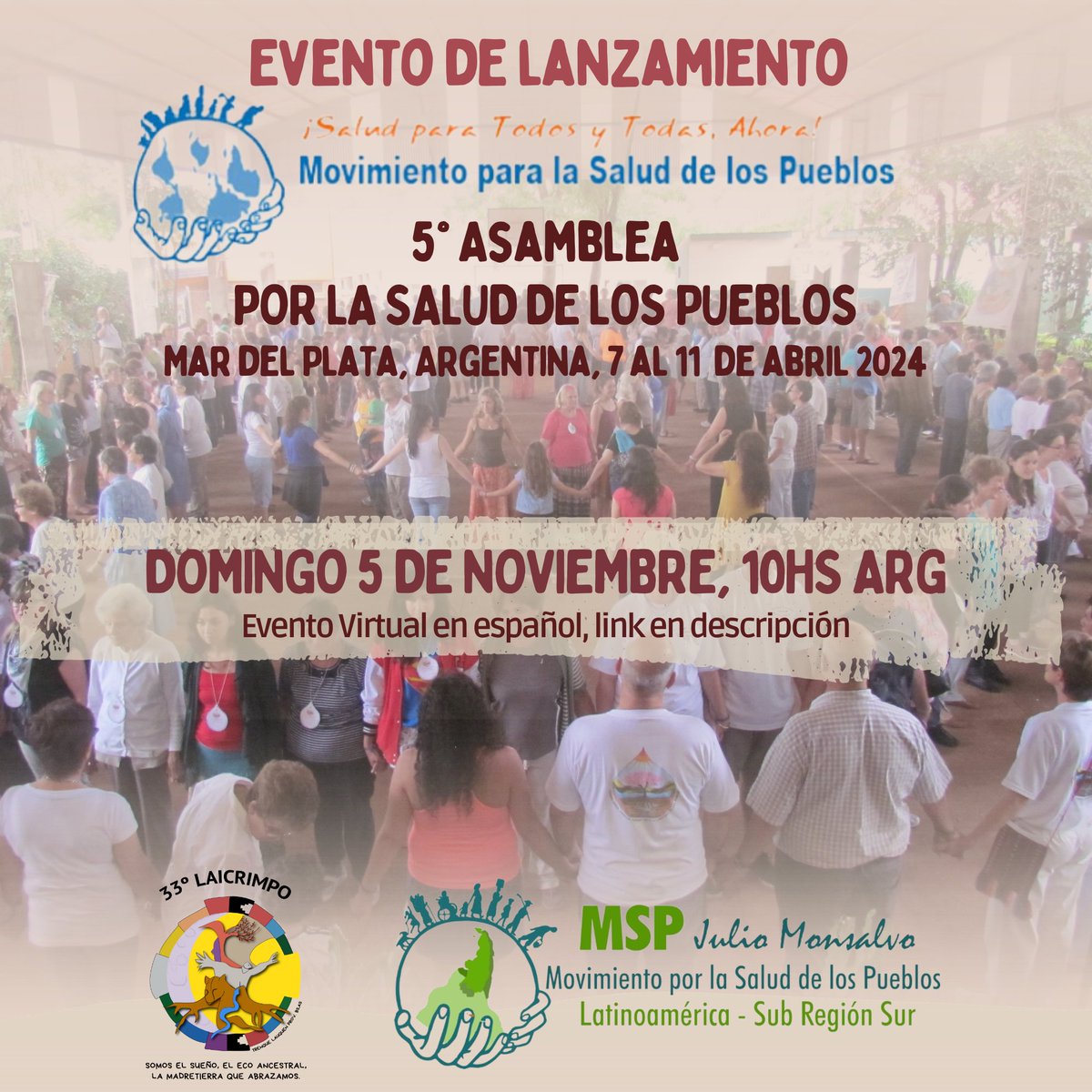 PHMglobal's tweet photo. Invitación al evento de lanzamiento de la #ASP5 para América Latina
Únete a nuestro evento de streaming en el 33º Congreso de Laicrimpo desde Argentina este domingo, 5 de noviembre de 2023, 13h UTC / 10h ARG / 8h COL / 7h GT
Enlace de Zoom:
https://t.co/LmHKTnPzgD
Código: 661590 https://t.co/jradDbn8wK