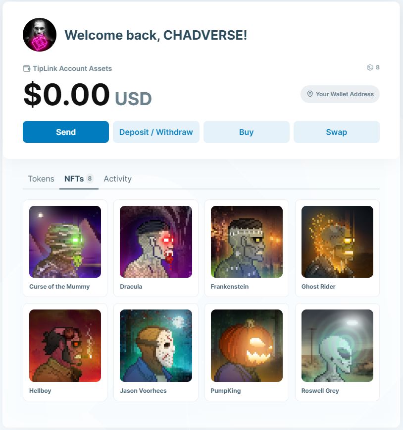 ChadversePro's tweet photo. Hey @CHADSwtf Hunted down your entire Spooky Chads collection. Looking dope as hell. They'd be a killer hit at our metaverse showcase! How about we make some magic happen?

#chads #chad #NFTartist #Metaverse #NFTCommuntiy https://t.co/CIxEpsfxtI