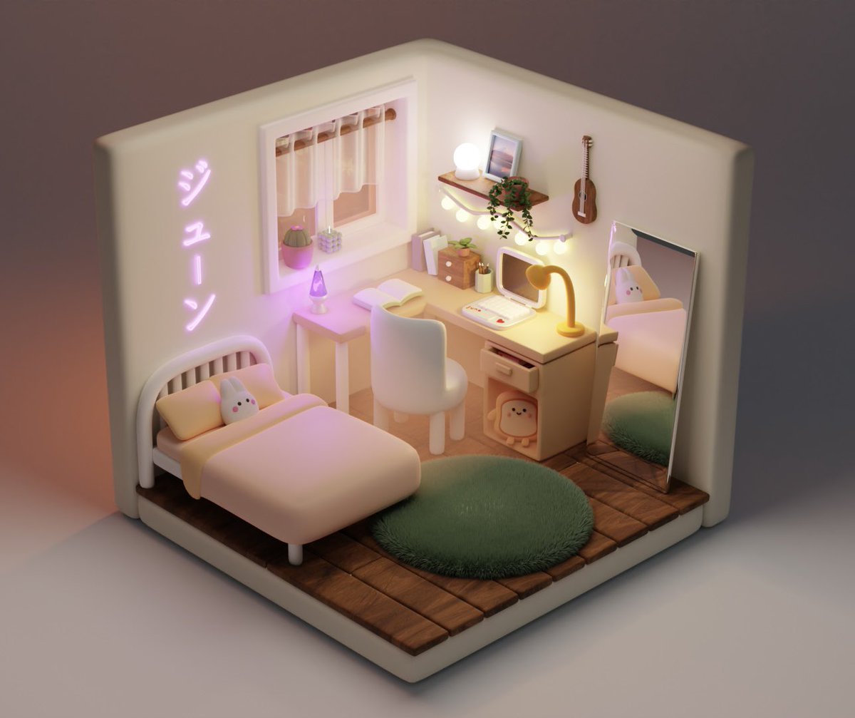 La chambre fait en stream enfin terminée 🙌
Tutoriel par <a href="/artbytran_/">Tran</a> 
#stream #twitchaffiliate #twitchfr #3d #3Dartist #3drender #3DChallenge #3dart