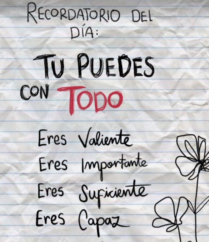 Hoy tu puedes con todo porque eres muy especial, valiente Guerrero, importante, suficiente y tienes un gran corazón bendecido por Dios,hoy agradece por un día más en tu vida,feliz fin de semana..🤗🤗
