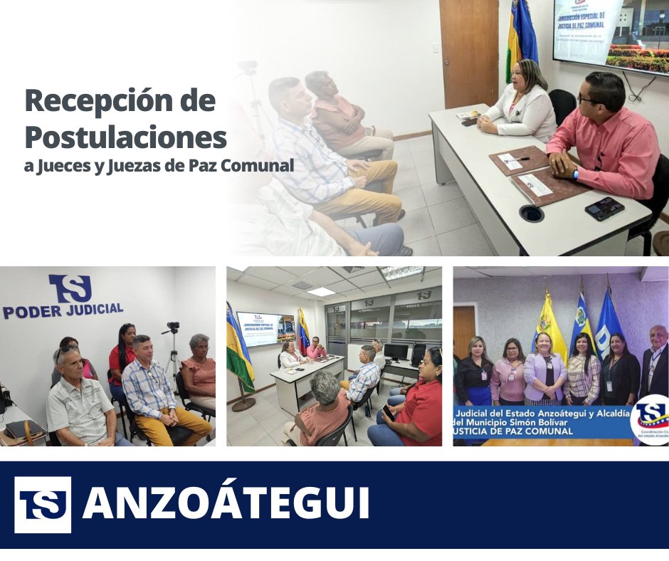 taniadamelio's tweet photo. La Coordinación Regional de #JusticiadePazComunal del Edo #Anzoátegui, a cargo de la Dra. Magbis Mago, Enlace de la Entidad, recibe postulaciones a Jueces y Juezas de Paz Comunal de parte del #PoderPopularOrganizado. Cada paso es un logro en este gran proyecto ¡Felicitaciones! https://t.co/B6rfXG0c6k