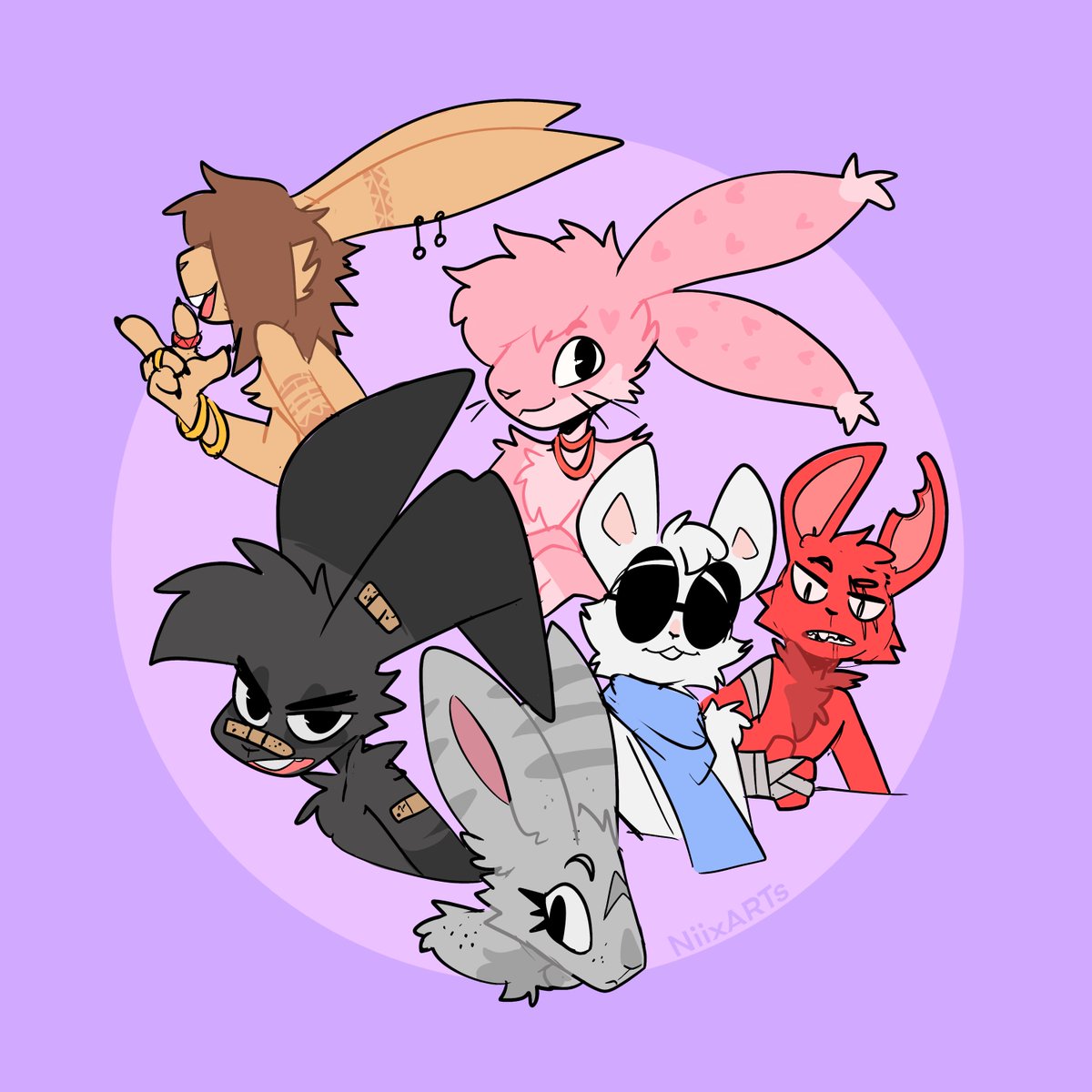 「Nick and some of his cousins (he got lik」|NiixARTs🐇のイラスト