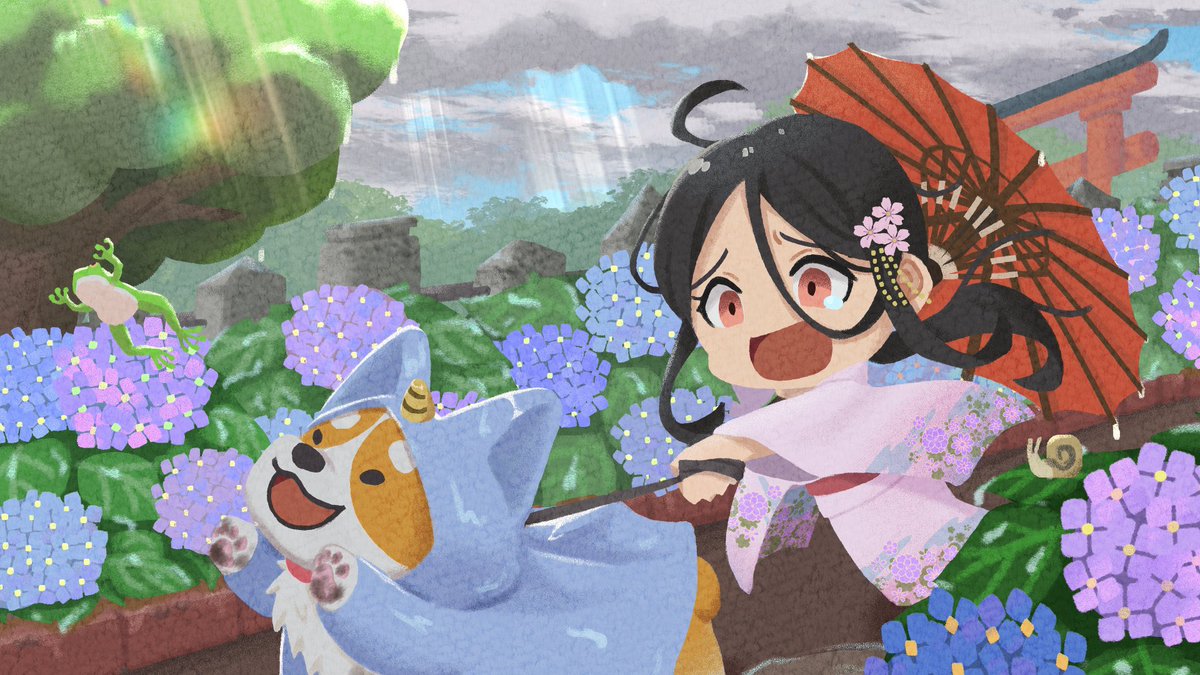 三連休はフォロワーさんが増えるらしい 主線なしのSDイラストを描かせ