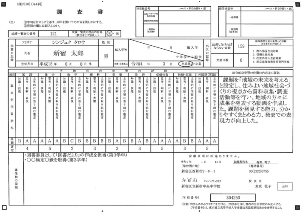 talk_Nobu's tweet photo. 「いじめ加害は入試の内申点に影響するはずだ」という被害者の悲痛な叫びをみた。残念だが調査書にいじめ加害を書く欄は無い。仮に出席停止になっても欠席日数は増えない。加害者の内申点には傷ひとつつかないのだ。でも被害者が登校できなくなると欠席日数が増えて入試で困る。理不尽な学校の現実 https://t.co/lrYUX6FUyX