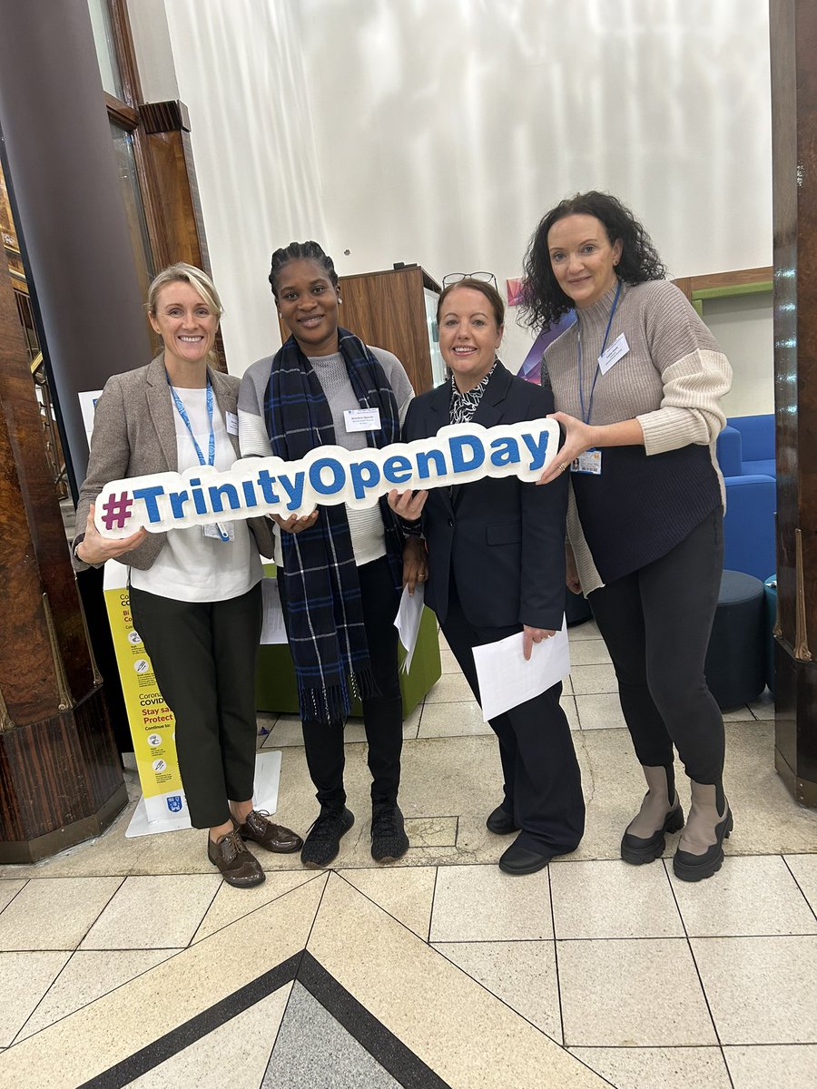 If you’re interested in a career in Nursing or Midwifery pop down to the #TrinityOpenDay and meet some of the lecturers and students. Particular shout out to the mental health team here! @TCD_SNM