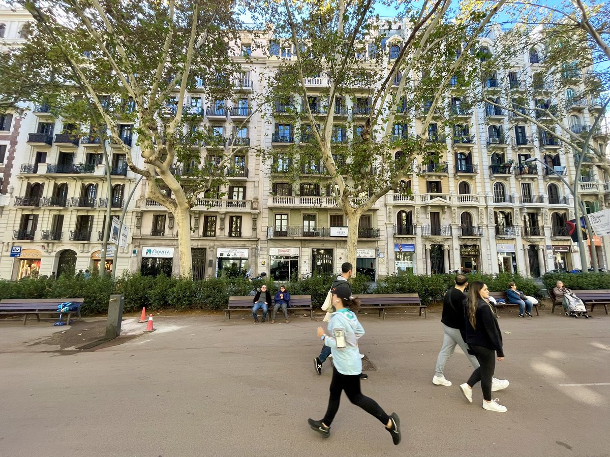 🌳Density done right in Barcelona 🇪🇸 Ask your government for leadership and you will get a more livable, green and joyful city 👇👇