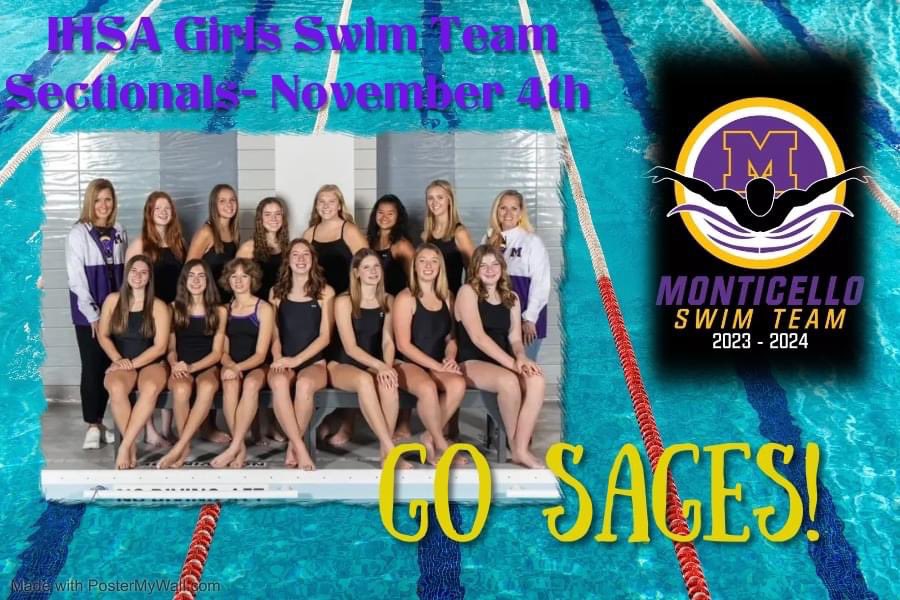 SagesAthletics's tweet image. IT’s MEET DAY!! Good luck to the Sages that will be competing in the IHSA Sectional Swim Meet at 1:00 P.M 
The meet is located at Centennial HS 913 Crescent Dr, Champaign. No regrets! 
#SwimFast #GoSages