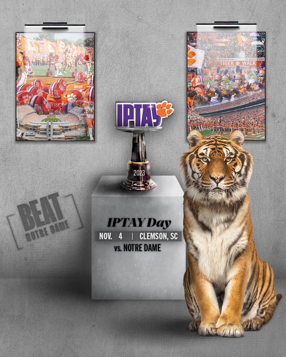 IPTAY's tweet photo. We’re back at Death Valley for GAMEDAY and #IPTAYDay! CU soon! 🐅 https://t.co/TlCITKEUtQ