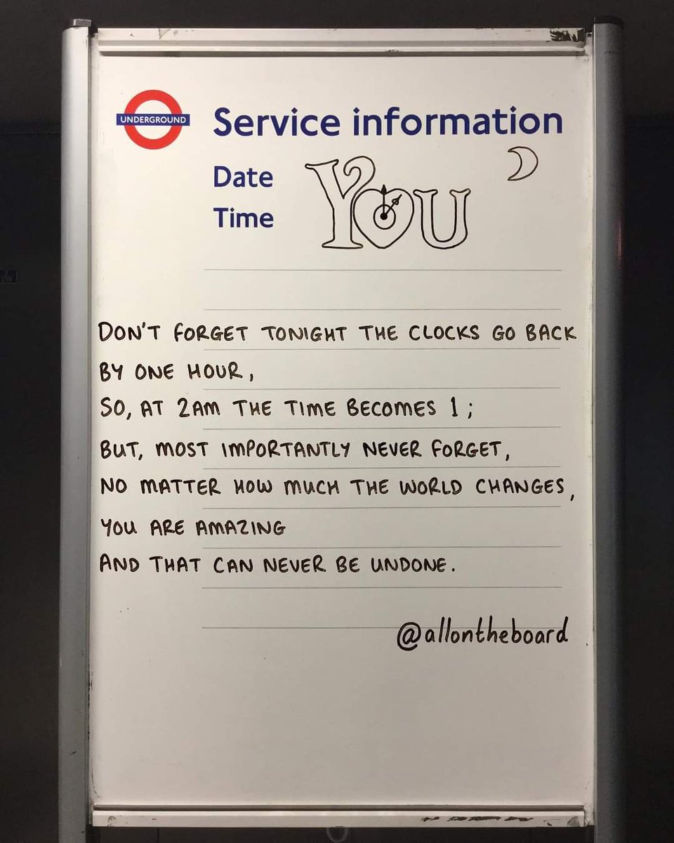 MrWell85's tweet photo. Don't forget, clocks go back one hour tonight. Enjoy your extra hour of sleep! @KingEdwardLions @g https://t.co/syijelpk1S