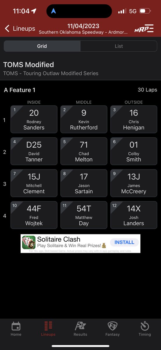 troe23's tweet photo. Finished P2 in heat 2. That’s good enough to be 8th in passing points. We’re locked in the show! https://t.co/UzinwbgdYf