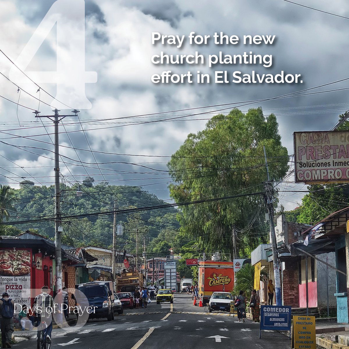 mtwglobal's tweet image. Day 4: Pray for the new church planting effort in El Salvador.
#30dop #30daysofprayer #prayerworks #prayformissions #missionsprayers #reformedmissionsservices #churchplanting