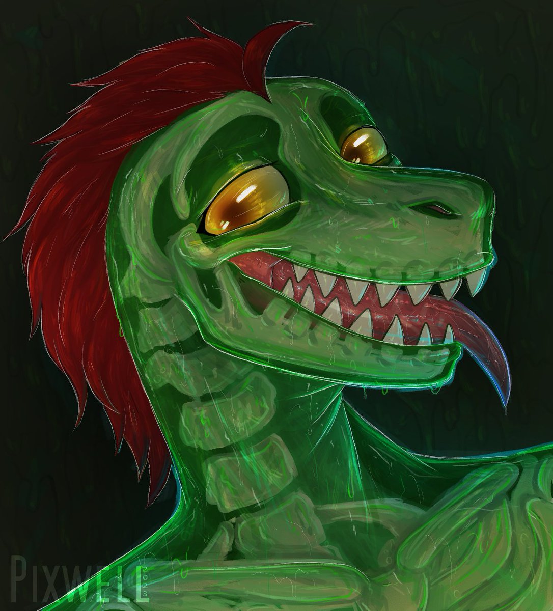 Pixwell_lartist's tweet image. Spooky Commission for Niaze&apos;k!
🦠
#artwork #furyart