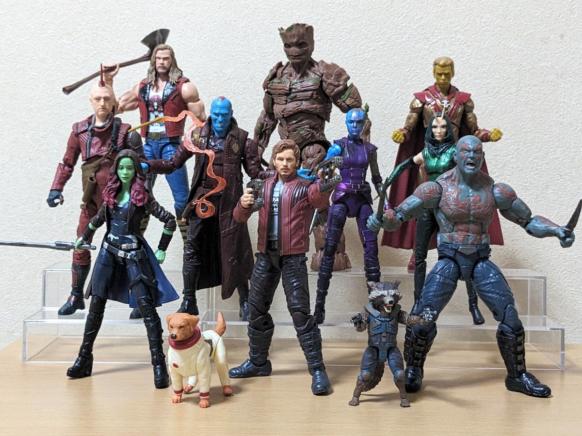 NishinaTaka's tweet image. 全ガーディアンズ、アッセンブル！

#GuardiansOfTheGalaxyVol3 #RocketRaccoon #GotgVol3
#マーベルレジェンド 
#MarvelLegends
#Cosmo