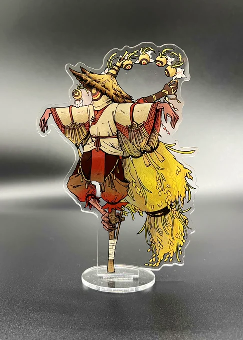 新作④⑤ ・てるてる坊主のシャカシャカアクキー ・案山子様アクリルスタンド てるてる坊主は中の穀物の使者が2体シャカシャカできます 案山子は高さ15センチ程 どちらも後ろ姿あります!   #デザフェス58