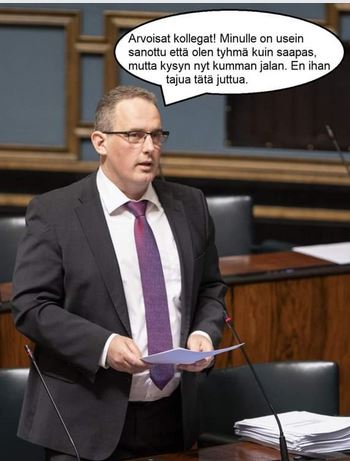 #JaniMäkelä #persut #perussuomalaiset #eduskunta #hallitusohjelma 
Toiselta palstalta poimittua. En tiedä kuka kuvan on väsännyt.