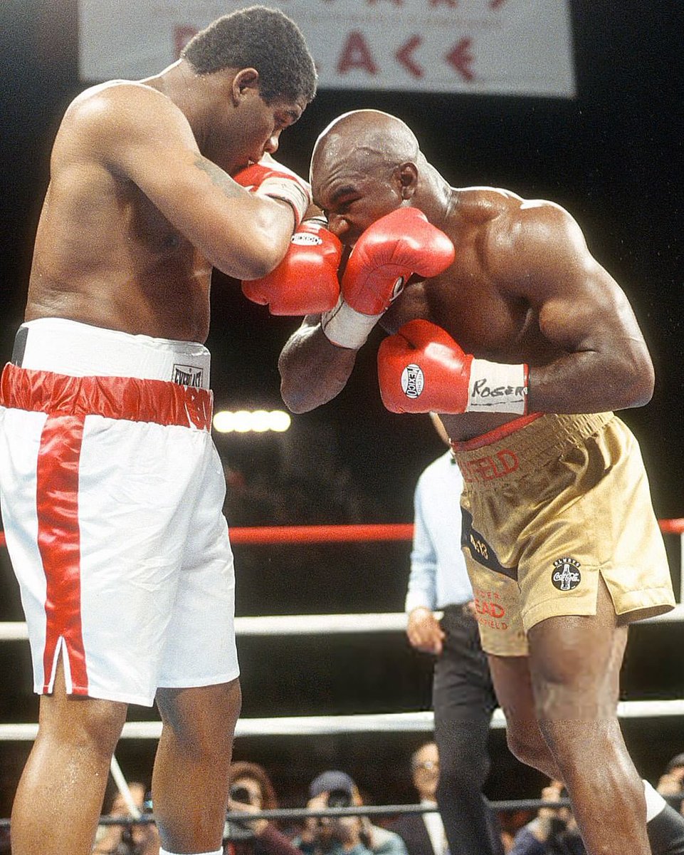 In a fitting finale to the greatest heavyweight rivalry since Muhammad Ali and Joe Frazier were trading leather, Riddick Bowe got off the floor to become the first man to stop Evander Holyfield #OnThisDay in 1995.