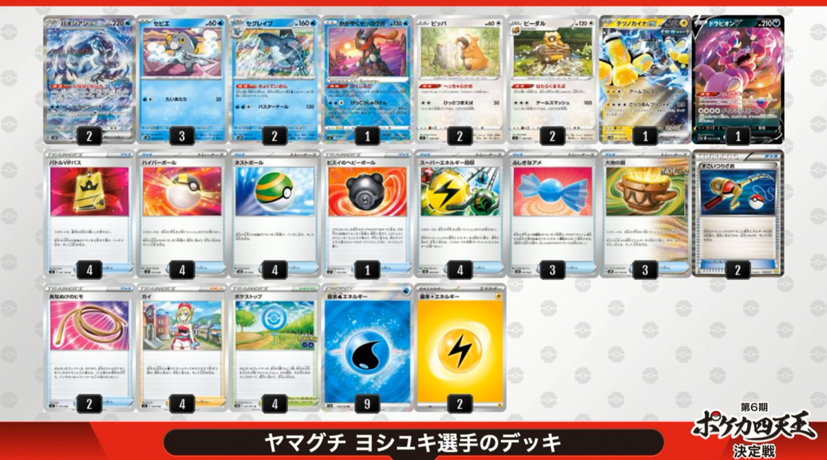 第6期ポケカ四天王決定戦使用デッキ カトウ選手 サーナイト イシヤマ