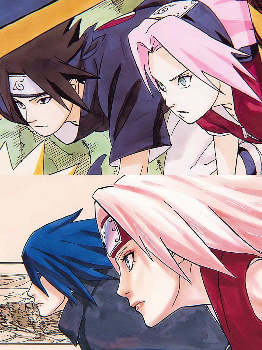 sakuslover's tweet photo. sasusaku’s glow up https://t.co/Mgw6VBMugZ