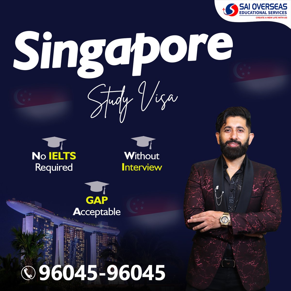 👉🏻 APPLY YOUR SINGAPORE 🇸🇬 VISA WITH SAI OVERSEAS

👉🏻 WITHOUT INTERVIEW
👉🏻 NO IELTS REQUIRED
👉🏻 GAP ACCEPTABLE

For Detailed information call us at 9604596045

#singapore #singaporevisa #visa #studyinsingapore #studyabroad #instagram #photooftheday #singaporevisa🇸🇬 #immigration