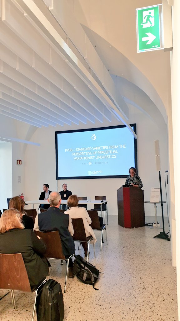 sfb_dioe's tweet photo. Last panel of our 'pre-closing' conference:
Project part 08 on "Standard varieties from the perspective of perceptual variationist linguistics"
#preclosing @ACDH_OeAW https://t.co/hCjAZfjBcM