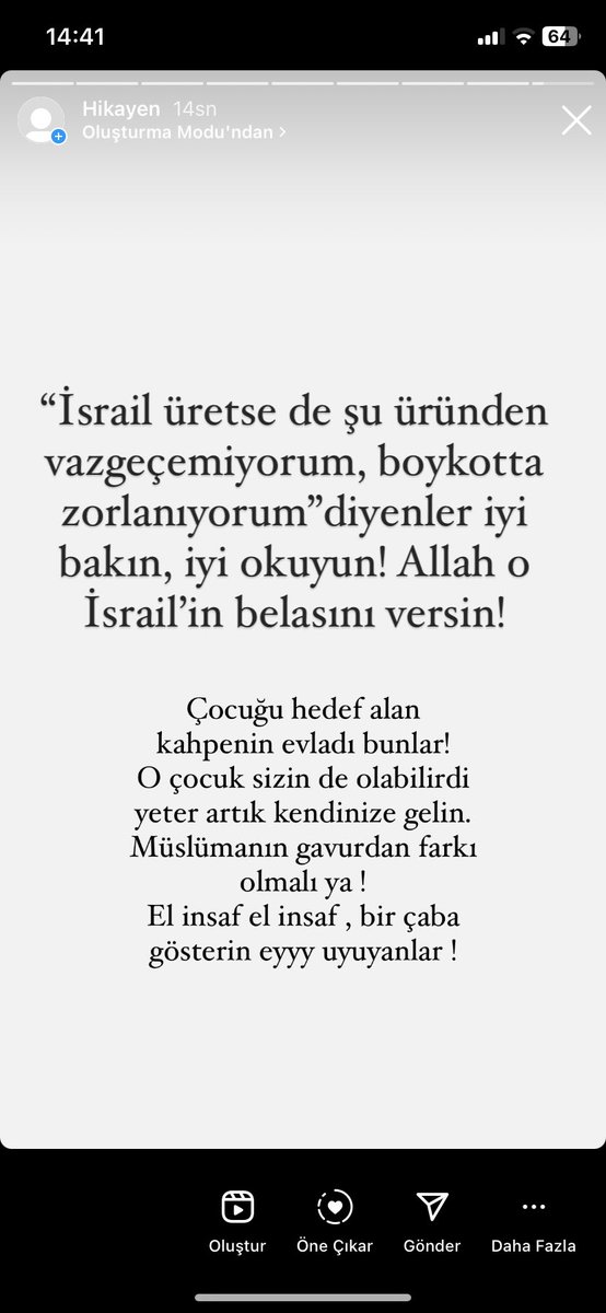 #israilboykot #israilBirTerörDevletidir #IsraelTerorrist #sondakikahaber #SonDakika #FilistindeSoykırımVar #FilistineDestek #FilistineÖzgürlük #filistinesahipçık #kardeşinesahipçık #uyumamüslüman #müslümanlıkayaklansın!