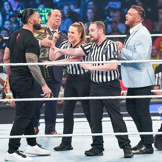 MoneShield's tweet image. #SmackDown Digital&apos;s

#UndisputedChampion #TheBigDog #ItsMyYard #RomanEmpire #SamonBadass #TheTribalChief #TheOne #TheHeadOfTheTable #AcknowledgeHim #TheGreatestOfAllTimes @WWERomanReigns