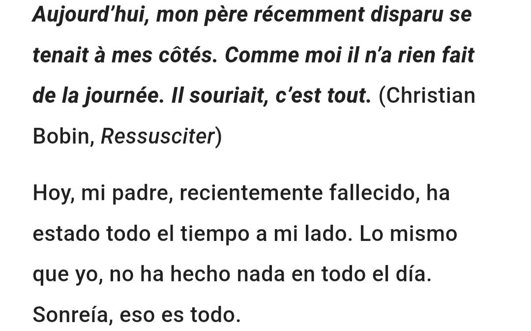 AzparrenRosa's tweet photo. @rubenuria Mi padre terminó su aventura en la vida recientemente, pero siempre caminará a nuestro lado. Así me acompaña a mí, como escribe Bobin, tanto cuando hago cosas como cuando me instalo en la quietud del no hacer nada excepto escuchar los sonidos de la melodía de su recuerdo... https://t.co/FPxqzFJJfb